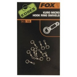 VÂRTEJE FOX EDGES KURO MICRO HOOK RING SWIVELS, 10BUC/PLIC