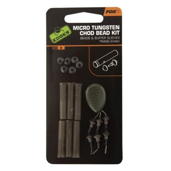 KIT FOX EDGES™ MICRO TUNGSTEN CHOD BEAD 3X6BUC/PLIC