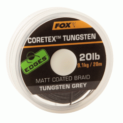FIR TEXTIL CĂMĂȘUIT FOX EDGES CORETEX TUNGSTEN MATT COATED BRAID 20LB 20M