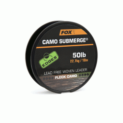 FIR TEXTIL FOX EDGES CAMO SUBMERGE LEAD FREE WOVEN LEADER 50LB 10M