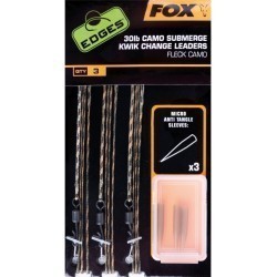 MONTURĂ FOX EDGES SUBMERGE CAMO LEADER KWIK CHANGE KIT 30LB 3BUC/SET