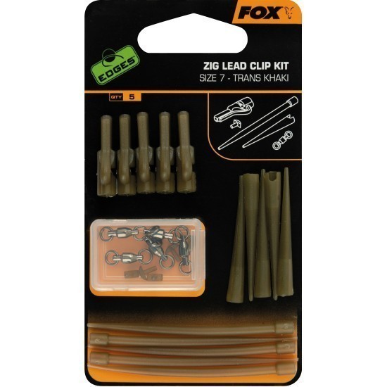 KIT MONTURĂ FOX EDGES™ ZIG LEAD CLIP 5X5BUC/BLISTER KIT MONTURĂ FOX EDGES™ ZIG LEAD CLIP 5X5BUC/BLISTER