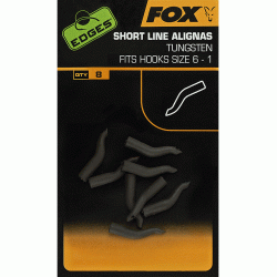 LINE ALIGNER FOX EDGES SHORT LINE ALIGNAS TUNGSTEN  NR.6-1  8BUC/PLIC