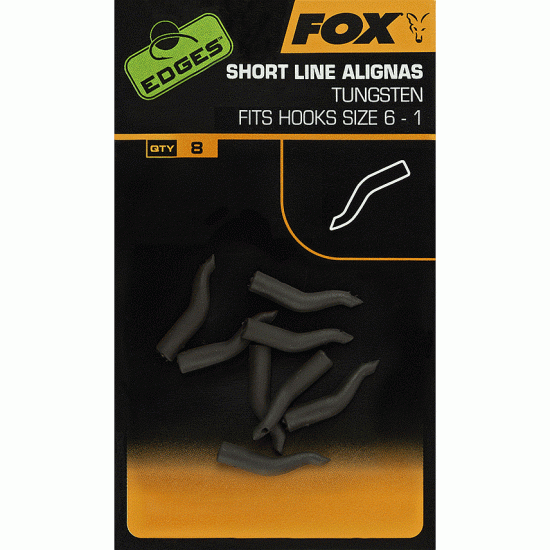 LINE ALIGNER FOX EDGES™ SHORT LINE ALIGNAS TUNGSTEN  NR.6-1  8BUC/PLIC