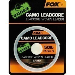 FIR LEADCORE FOX EDGES CAMO LEADCORE WOVEN LEADER 50LB 7M