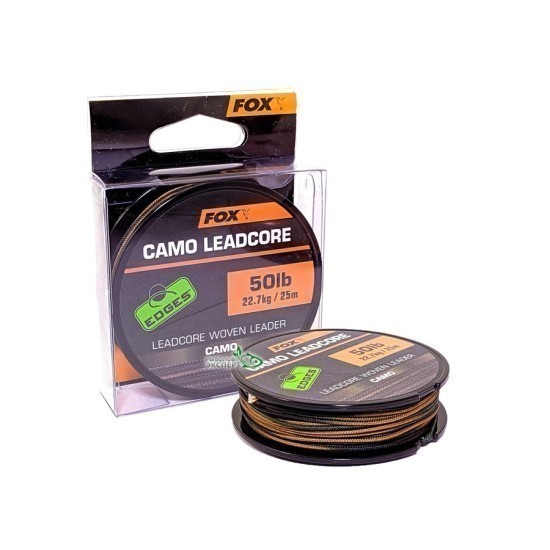 FIR LEADCORE FOX EDGES™ CAMO LEADCORE WOVEN LEADER 50LB 25M