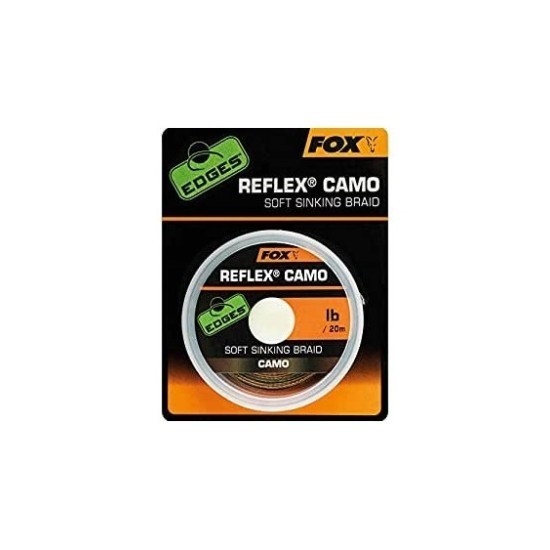 FIR TEXTIL FOX EDGES™ REFLEX CAMO SOFT SINKING BRAID 35LB 20M FIR TEXTIL FOX EDGES™ REFLEX CAMO SOFT SINKING BRAID 35LB 20M
