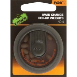 Plumbi Fox Edges Kwik Change Pop-Up Weights, No.4, 0.21g, 10buc/blister