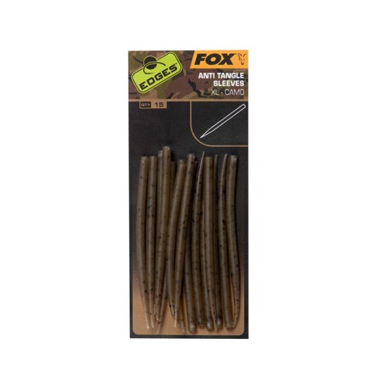 MANȘON FOX EDGES™ CAMO ANTI TANGLE SLEEVES X-LARGE 15BUC/PLIC MANȘON FOX EDGES™ CAMO ANTI TANGLE SLEEVES X-LARGE 15BUC/PLIC