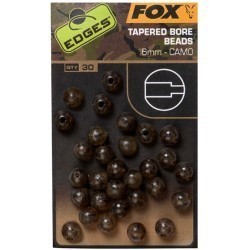 BILUȚE ANTIȘOC FOX EDGES CAMO TAPERED BORE BEADS 6MM 30BUC/PLIC