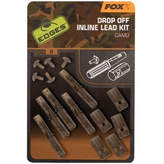 KIT FOX EDGES™ CAMO DROP OFF INLINE LEAD KIT 5BUC/PLIC