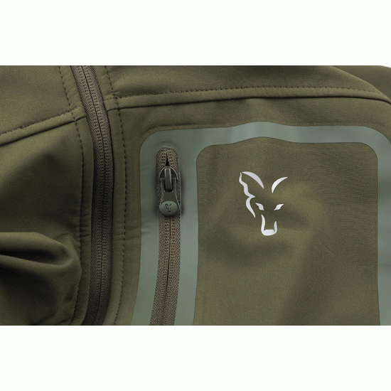 JACHETĂ SOFTSHELL FOX COLLECTION SHELL HOODIE GREEN&SILVER  MĂRIME 2XL