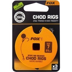 MONTURĂ FOX EDGES STIFF CHOD STANDARD NR.7 25LB 3BUC/ROLĂ