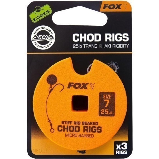 MONTURĂ FOX EDGES™ STIFF CHOD STANDARD NR.7 25LB 3BUC/ROLĂ