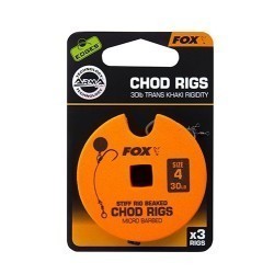 MONTURĂ FOX EDGES STIFF CHOD STANDARD NR.4 30LB 3BUC/ROLĂ