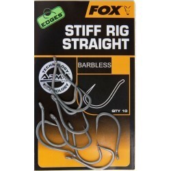 CÂRLIGE FOX EDGES ARMAPOINT STIFF RIG STRAIGHT NR.8 BARBLESS 10BUC/PLIC