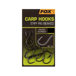 CÂRLIGE FOX STIFF RIG BEAKED NR.6 10BUC/PLIC