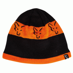CACIULĂ FOX BEANIE BLACK-ORANGE