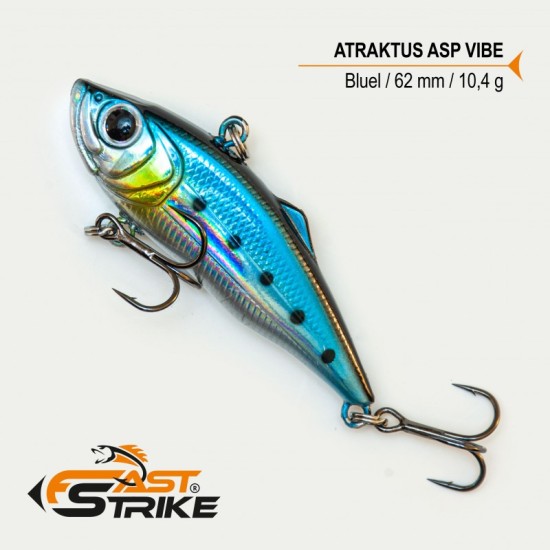 Vobler Fast Strike Atraktus ASP Vibe, Bluel 004, 6.2cm/10.4g Vobler Fast Strike Atraktus ASP Vibe, Bluel 004, 6.2cm/10.4g