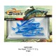 Shad Fast Strike Huky Kuky, Blue Pepper, 7.5cm/2.7g, 10buc/plic