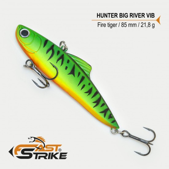Vobler Fast Strike Hunter Big River Vib, Fire Tiger 001, 8.5cm/21,8g Vobler Fast Strike Hunter Big River Vib, Fire Tiger 001, 8.5cm/21,8g