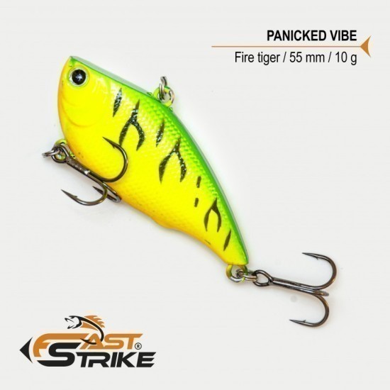 Vobler Fast Strike Panicked Vibe, Fire Tiger H, 5.5cm/10g Vobler Fast Strike Panicked Vibe, Fire Tiger H, 5.5cm/10g