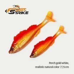 Shad Fast Strike Perch Shad, Perch Gold White, 7cm/3.5g, 1buc/plic