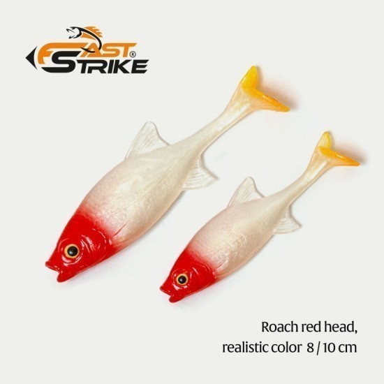 Shad Fast Strike Roach Shad, Roach Red Head, 10cm/9g, 1buc/blister Shad Fast Strike Roach Shad, Roach Red Head, 10cm/9g, 1buc/blister