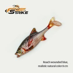 Shad Fast Strike Roach Shad, Roach Wounded Blue, 8cm/5g, 1buc/blister