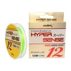 Fir textil Pokee Hyper Sense Super PE 12x, Lime Green, 0.22mm/125m
