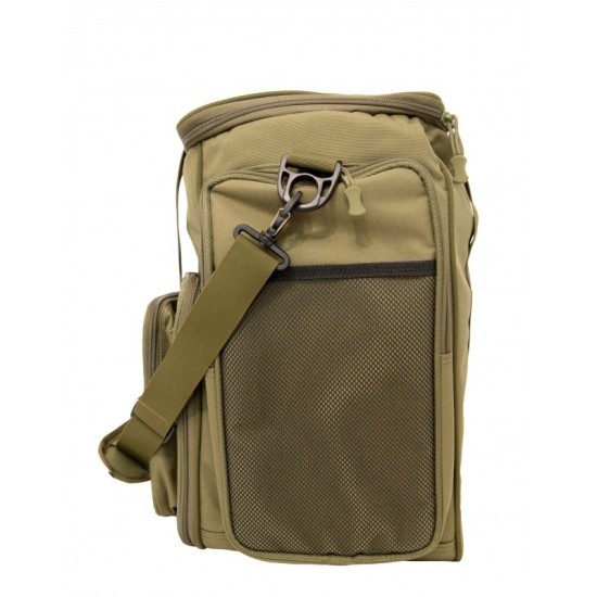 Geantă spinning + 4 cutii Trakko Front Open, Olive Green, 50x38x42cm