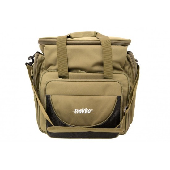 Geantă spinning + 4 cutii Trakko Front Open, Olive Green, 50x38x42cm Geantă spinning + 4 cutii Trakko Front Open, Olive Green, 50x38x42cm