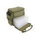 Geantă spinning + 4 cutii Trakko Front Open, Olive Green, 50x38x42cm Geantă spinning + 4 cutii Trakko Front Open, Olive Green, 50x38x42cm