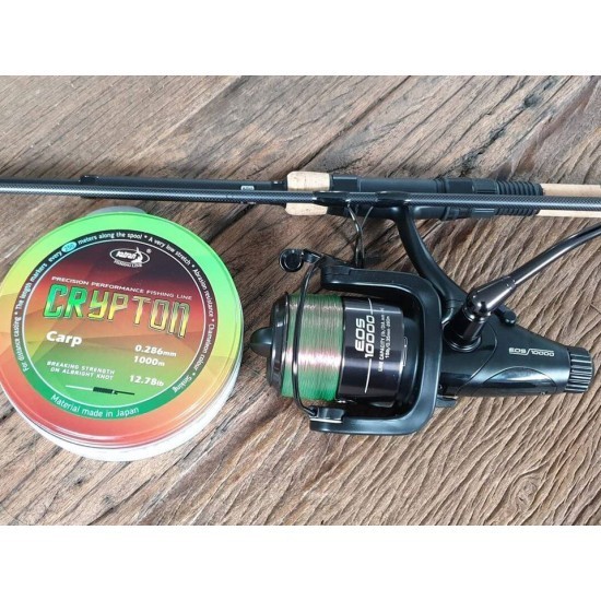 Fir monofilament Katran Crypton Carp, Camo, 0.405mm/25.3lb/11.50kg, 750m