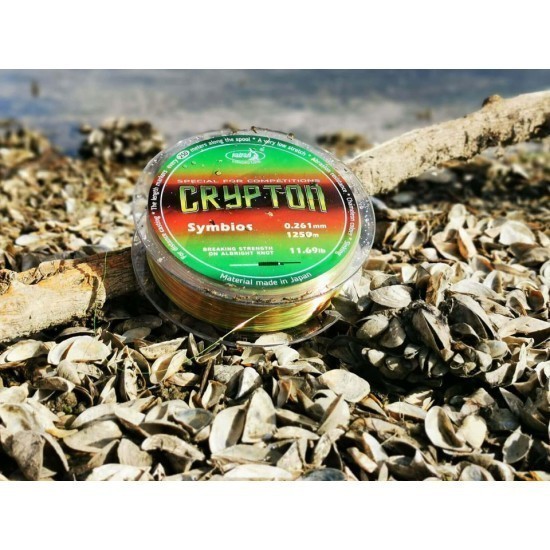 Fir monofilament Katran Crypton Symbios, Camo Neon, 0.234mm/9.54lb/4.33kg, 1250m