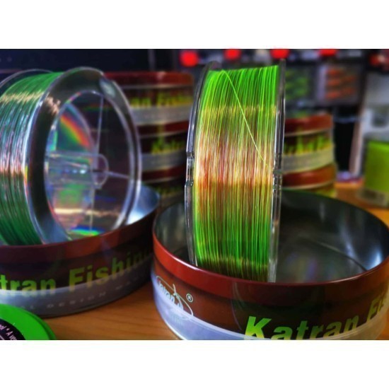 Fir monofilament Katran Crypton Symbios, Camo Neon, 0.234mm/9.54lb/4.33kg, 1250m