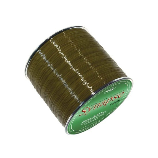 Fir monofilament Katran Synapse Carp, Olive Green, 0.371mm/22.35lb/10.14kg, 600m