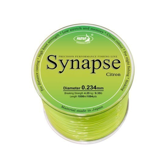 Fir monofilament Katran Synapse Citron, 0.261mm/11.35lb/5.15kg, 1000m