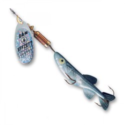 Rotativă DAM Effzett Minnow, Silver Black, 5g