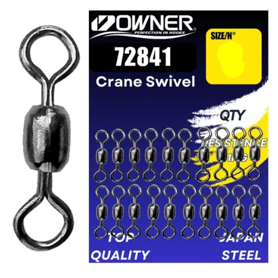 Vârtej Owner Amaz 72481 Crane Swivel, Black Nickel, Nr.8/31kg, 20buc/plic