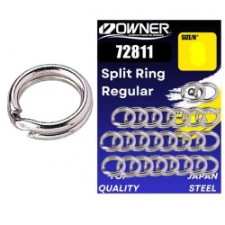 Inele despicate Owner Amaz Split Ring Regular 72811, Nr.3/21kg, 25buc/plic