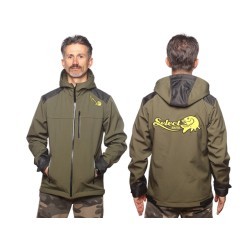 Jachetă Select Baits New Wave Softsheel Fleece Insulated, Green/Black, 2X-Large