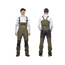 Salopetă Select Baits New Wave Softshell Fleece Insulated Bib'n'Brace, Green/Black, Small