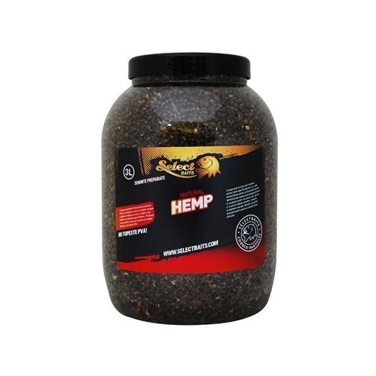 Semințe preparate Select Baits, Natural Hemp, 3L