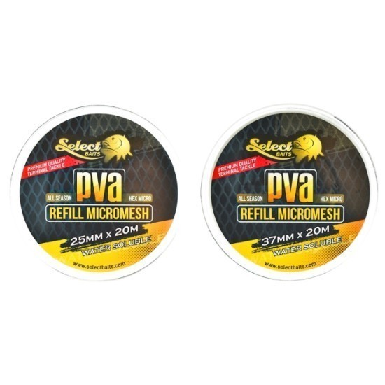 Rezervă plasă Pva Select Baits Micromesh Refill, 25mm/20m