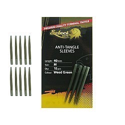 Manșoane Select Baits Antitangle Sleeves, Weed Green, 54mm, 10buc/plic
