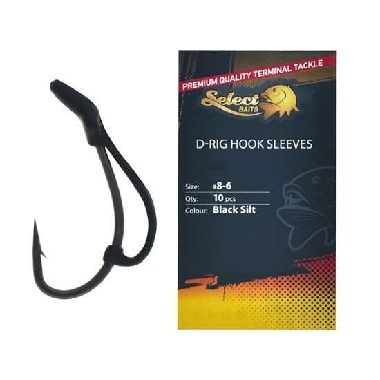 Manșoane cârlig Select Baits D-Rig Hook Sleeves, Nr.6-8, 10buc/plic