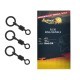 Mini vârtej cu anou Select Baits Flexi Ring Swivels, Nr.12, 10buc/plic