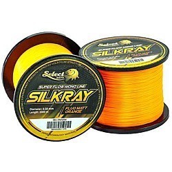 Fir monofilament Select Baits Silkray, Fluo Matt Orange, 0.35mm/1000m