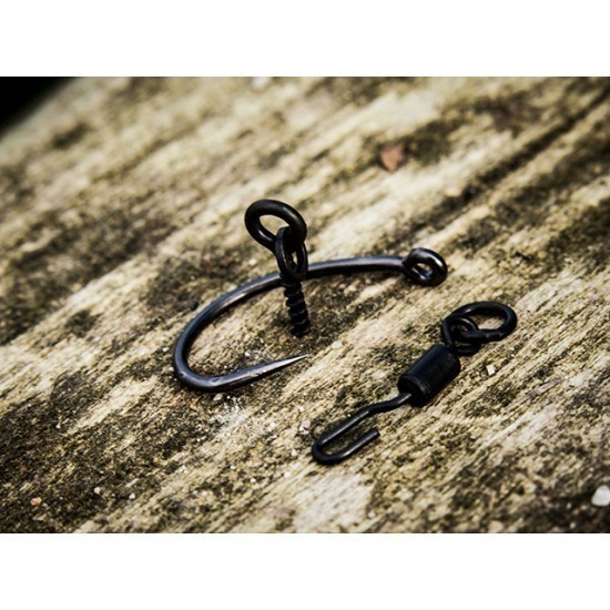 Șurub pentru momeală Select Baits Ring Bait Screws, Matt Black, 3.1mm/12mm, 10buc/plic